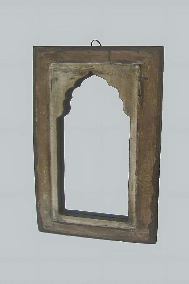 Brown Wood & Glass Mirror by Artisans Rose at Pernia's Pop Up Shop