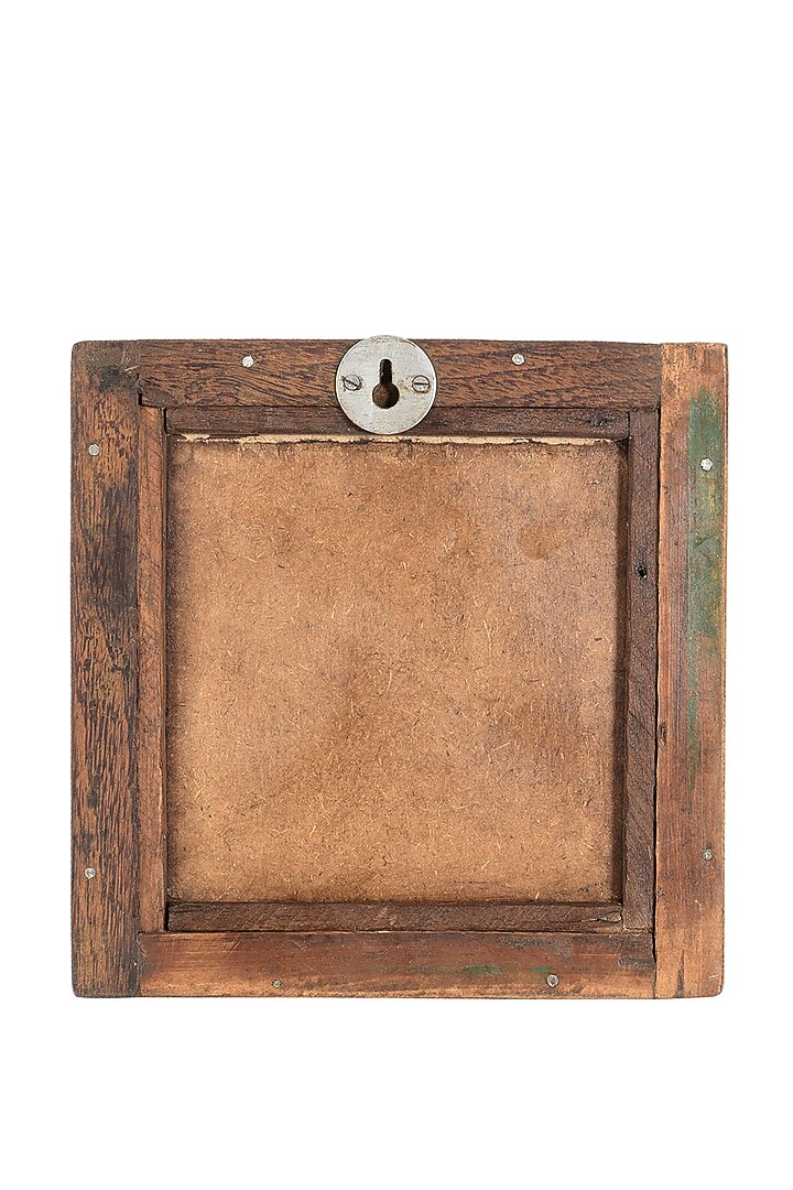 Cream & Brown Reclaimed Wood Mirror by Artisans Rose at Pernia's Pop Up Shop