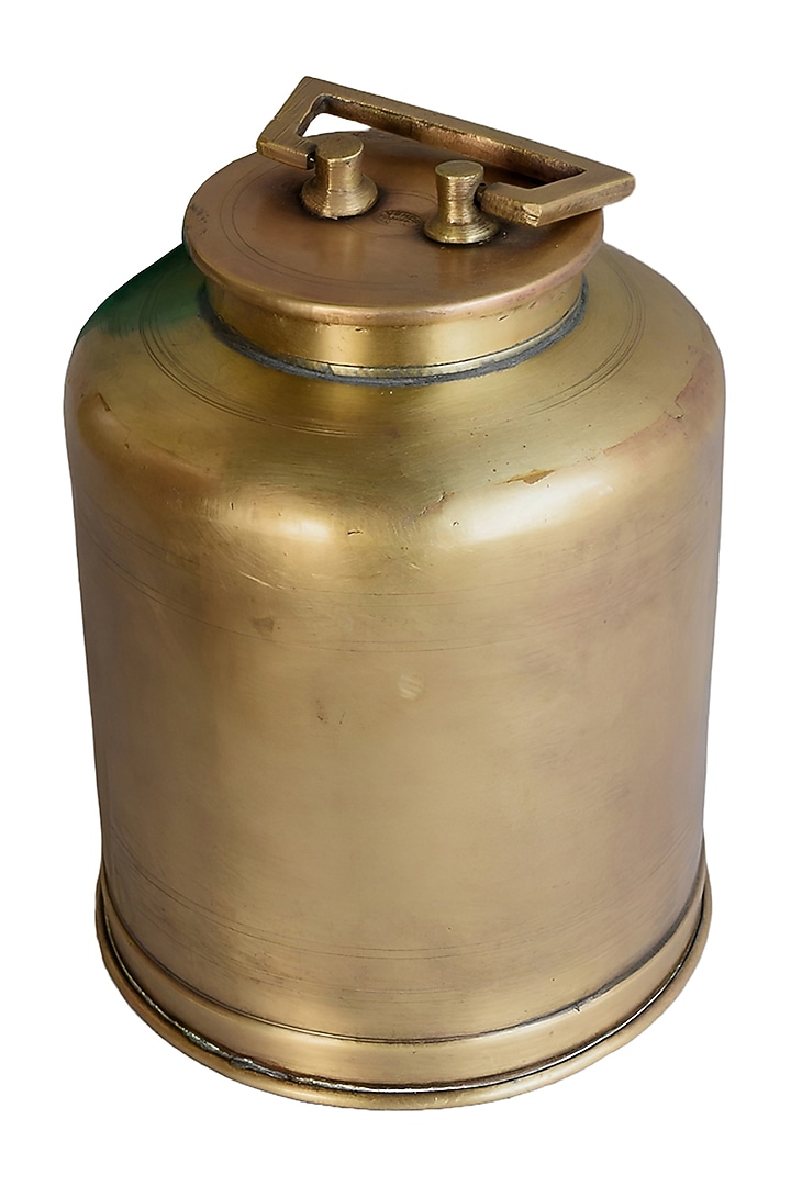 Gold Brass Oil Pot by Artisans Rose at Pernia's Pop Up Shop
