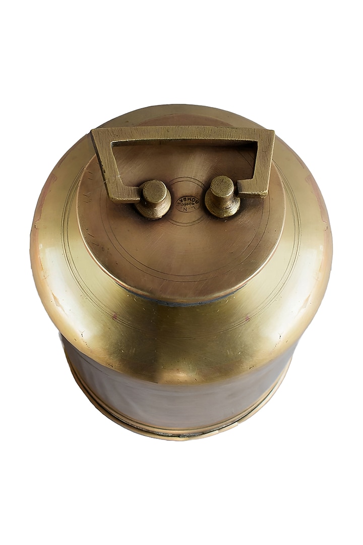 Gold Brass Oil Pot by Artisans Rose at Pernia's Pop Up Shop