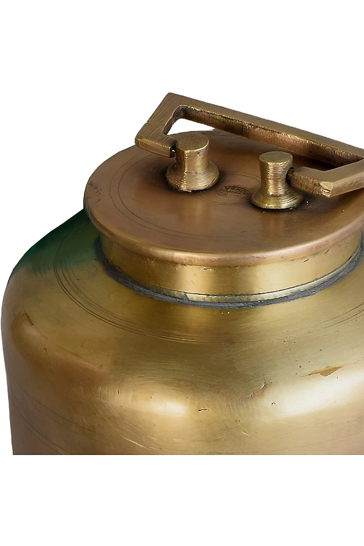 Gold Brass Oil Pot by Artisans Rose at Pernia's Pop Up Shop