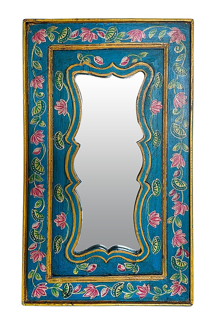 Multi-Colored Recycled Wood Mirror by Artisans Rose at Pernia's Pop Up Shop