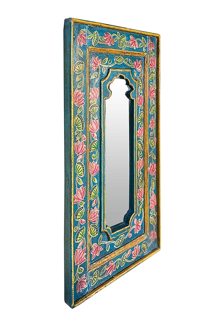 Multi-Colored Recycled Wood Mirror by Artisans Rose at Pernia's Pop Up Shop