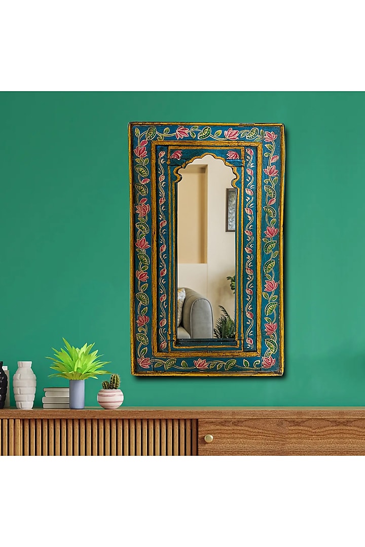 Multi-Colored Recycle Wood Mirror by Artisans Rose at Pernia's Pop Up Shop