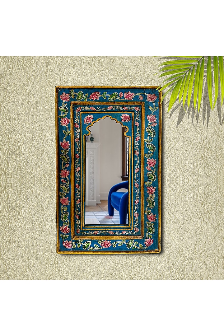 Multi-Colored Recycle Wood Mirror by Artisans Rose at Pernia's Pop Up Shop