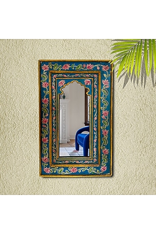 Multi-Colored Recycle Wood Mirror by Artisans Rose