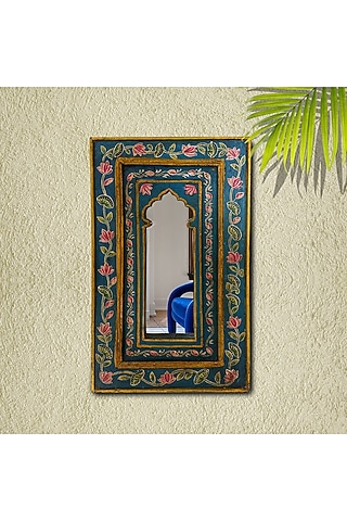 Multi-Colored Recycle Wood Mirror by Artisans Rose