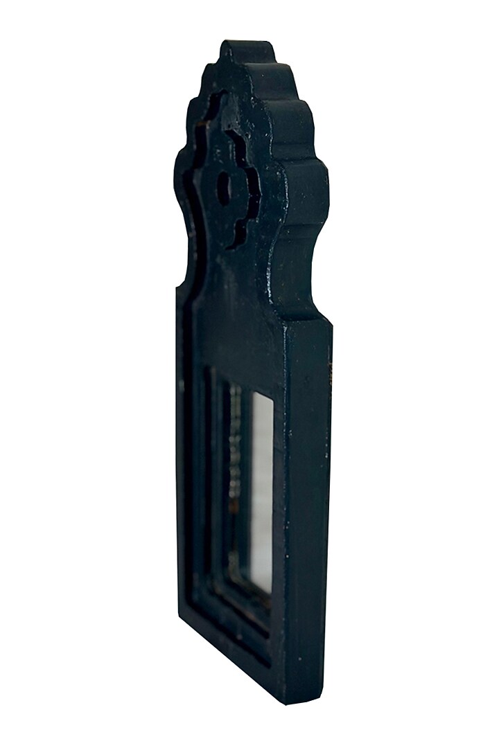 Black Recycle Wood Mirror by Artisans Rose at Pernia's Pop Up Shop