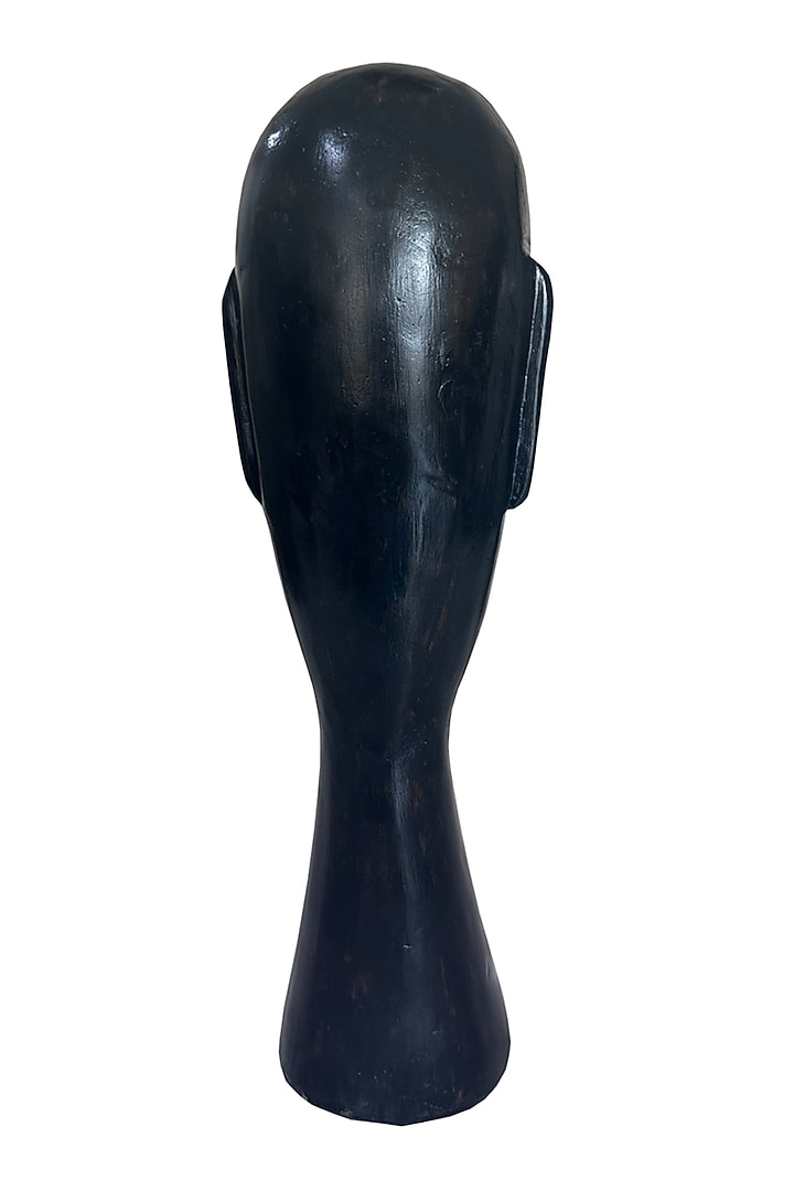 Black Wood Head Sculpture by Artisans Rose at Pernia's Pop Up Shop