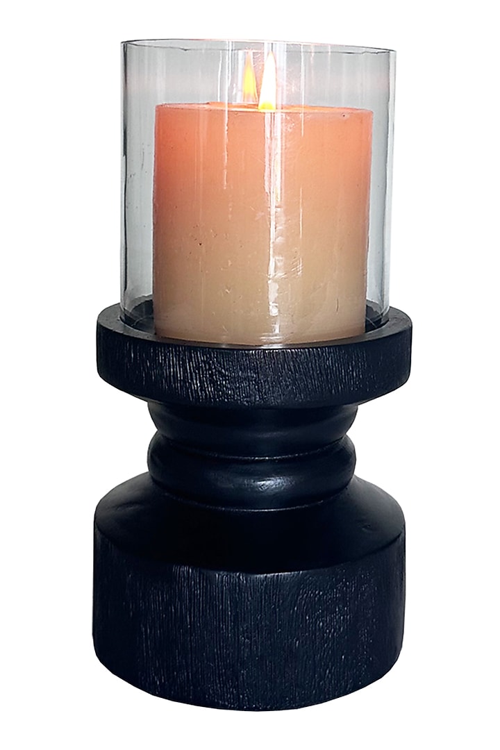Black Wood & Glass Lathe by Artisans Rose at Pernia's Pop Up Shop