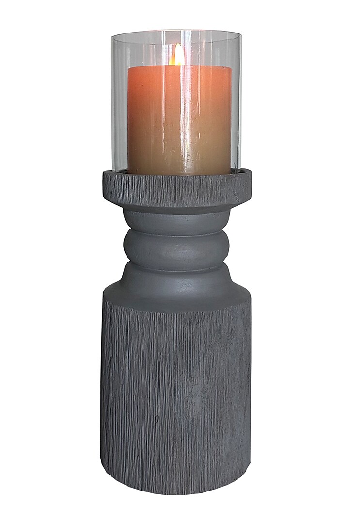 Grey Wood & Glass Lathe by Artisans Rose at Pernia's Pop Up Shop