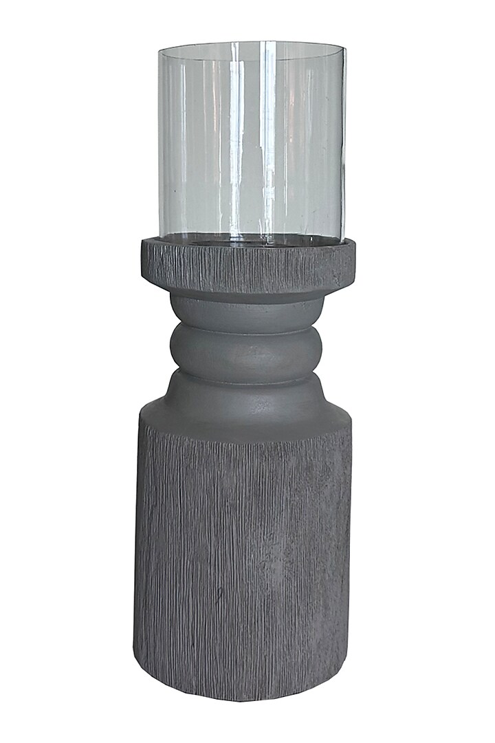 Grey Wood & Glass Lathe by Artisans Rose at Pernia's Pop Up Shop