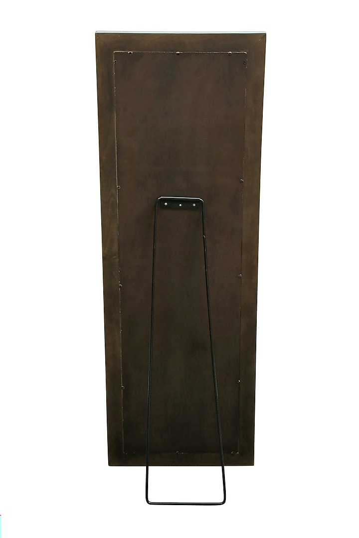 Olive Green Wooden Mirror by Artisans Rose at Pernia's Pop Up Shop