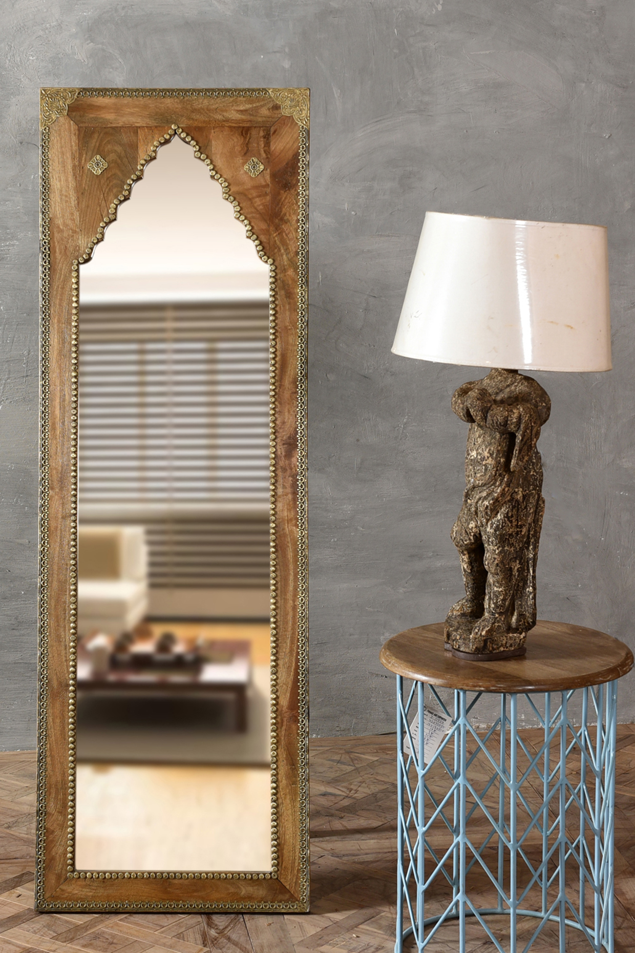 Natural Mango Wood Mirror by Artisans Rose at Pernia's Pop Up Shop
