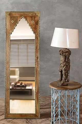 Natural Mango Wood Mirror by Artisans Rose