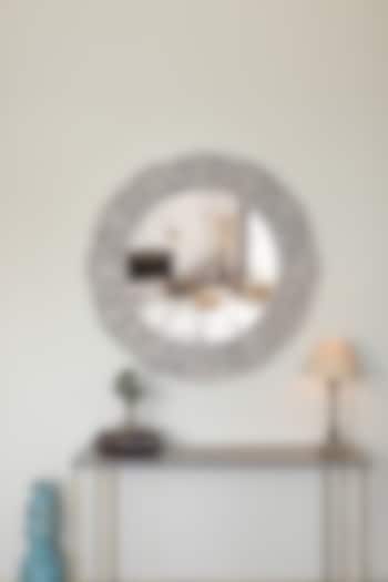 White Mango Wood Wall Mirror by Artisans Rose at Pernia's Pop Up Shop