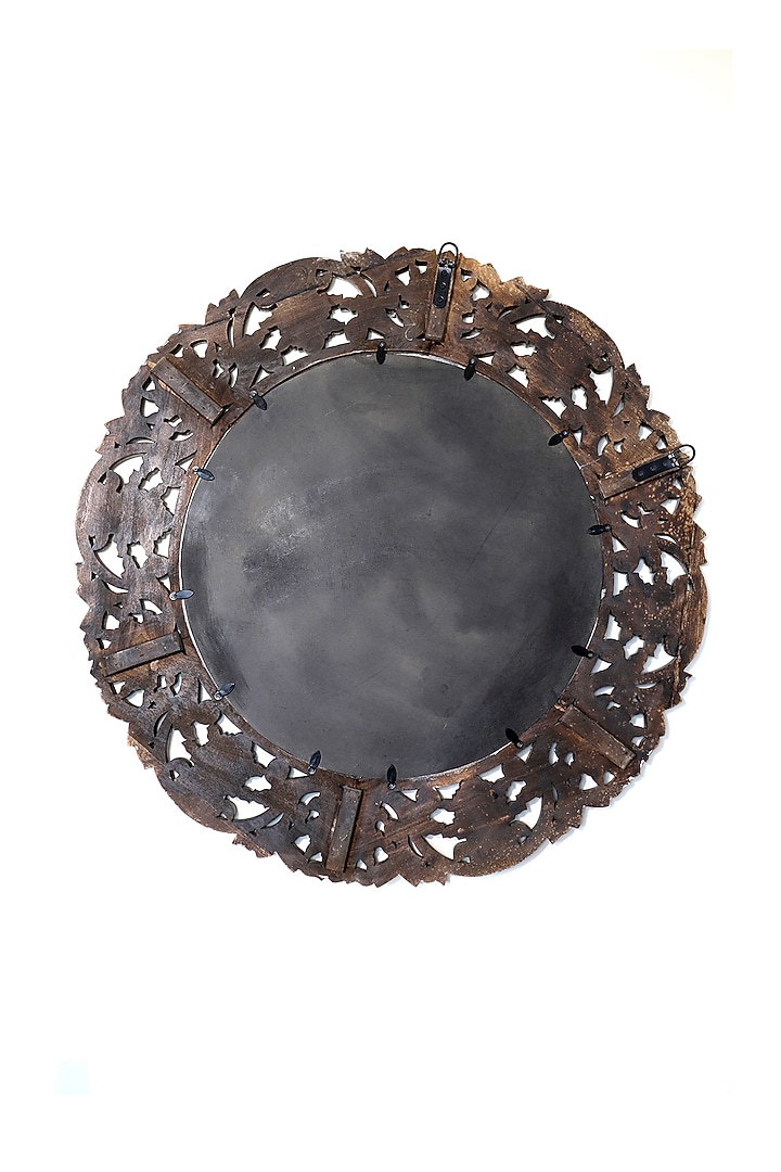 White Mango Wood Wall Mirror by Artisans Rose at Pernia's Pop Up Shop