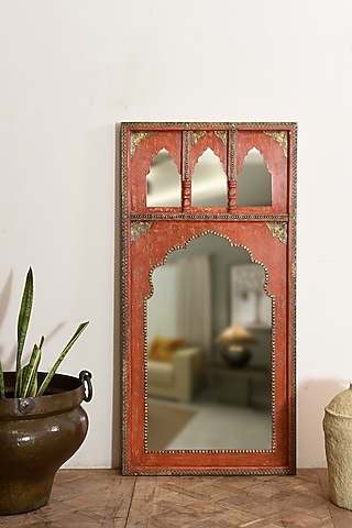 Terracotta Glass Mirror by Artisans Rose