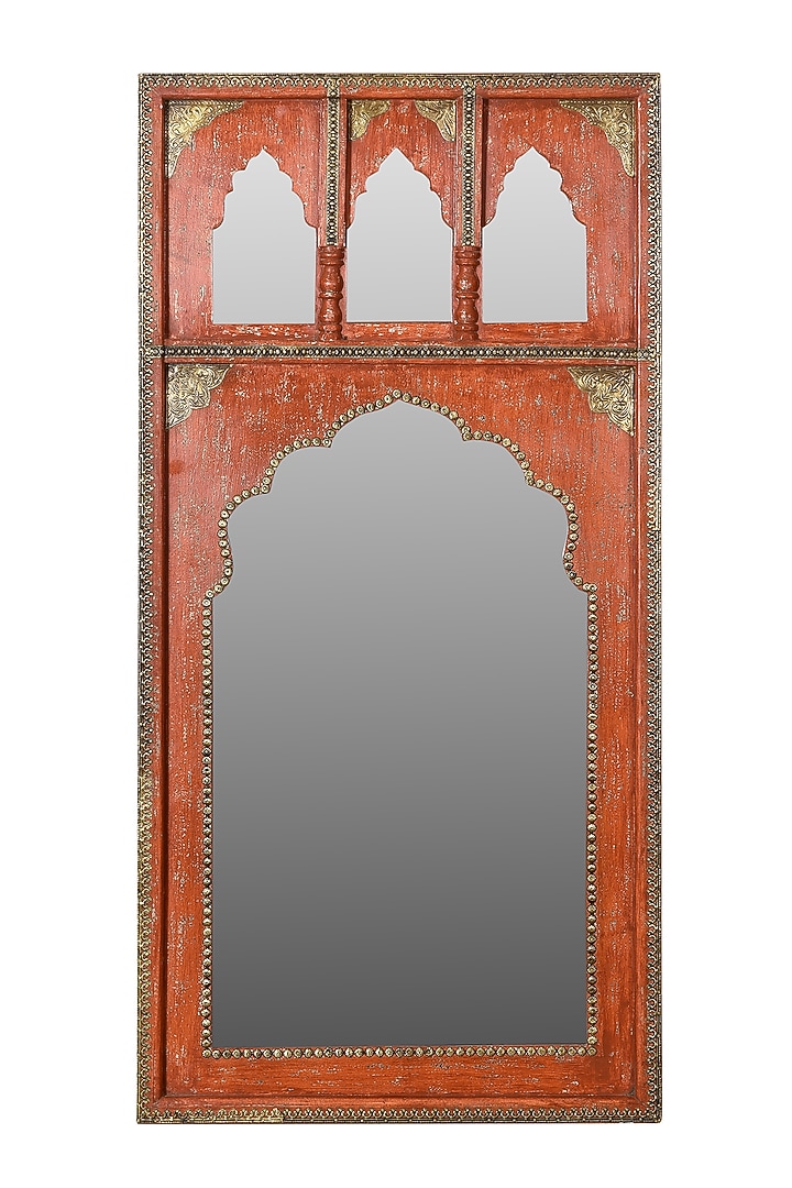 Terracotta Glass Mirror by Artisans Rose at Pernia's Pop Up Shop