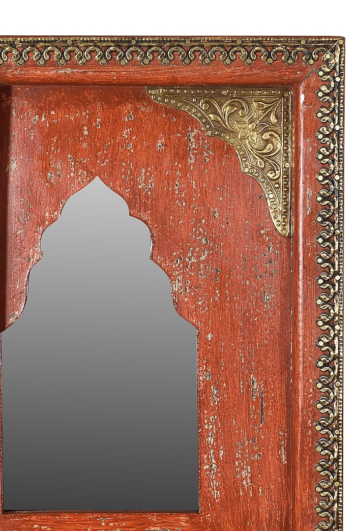 Terracotta Glass Mirror by Artisans Rose at Pernia's Pop Up Shop