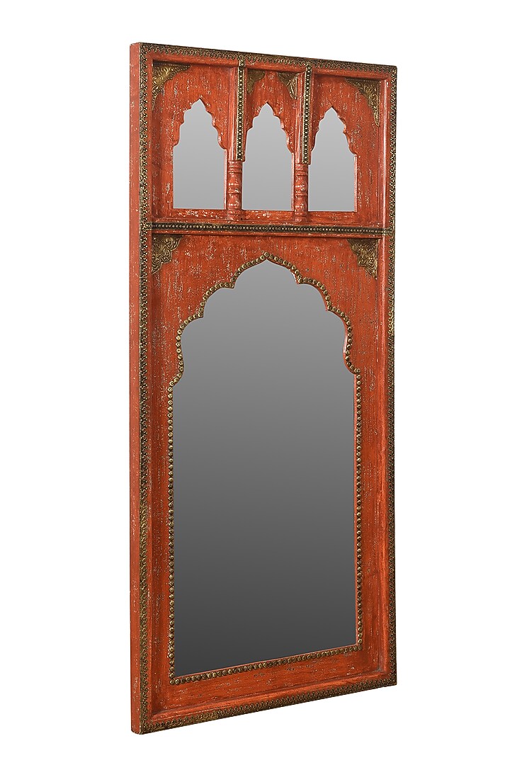 Terracotta Glass Mirror by Artisans Rose at Pernia's Pop Up Shop