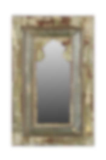 Green Mirror In Reclaimed Wood by Artisans Rose at Pernia's Pop Up Shop