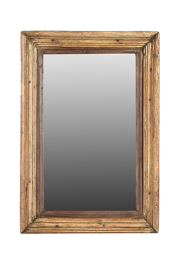 Cream Wood Mirror by Artisans Rose at Pernia's Pop Up Shop