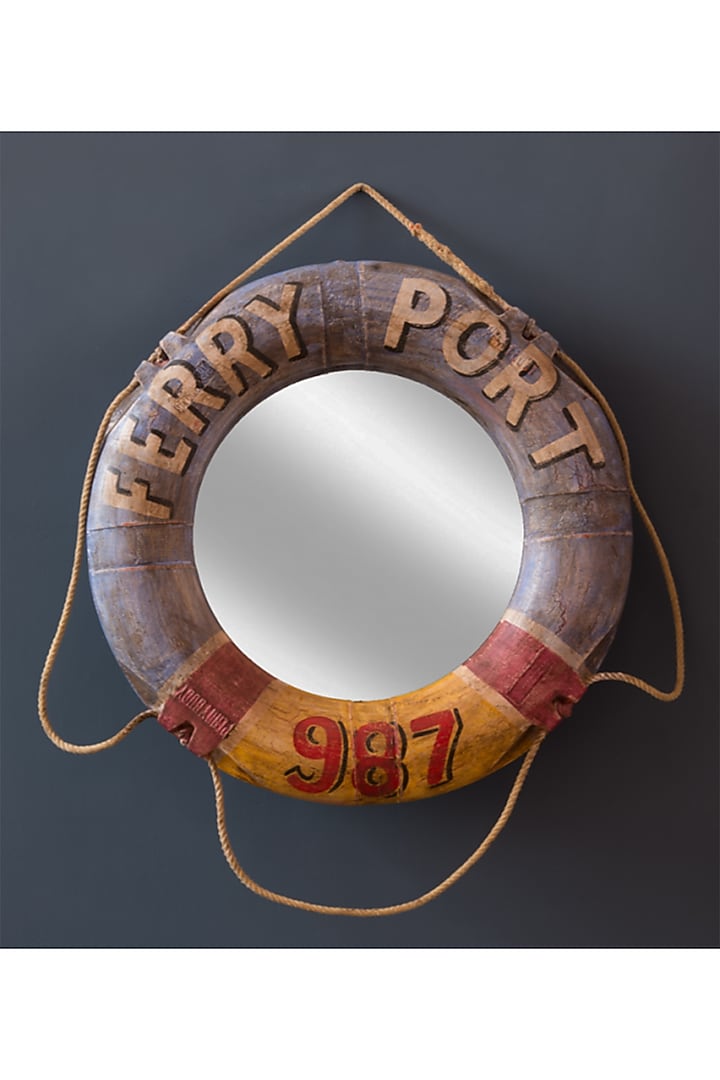 Grey Floating Tube Reflective Surface by Artisans Rose at Pernia's Pop Up Shop