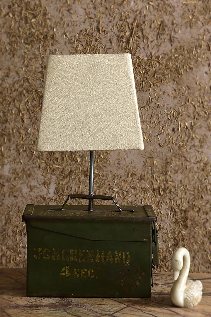 Green Iron Lamp by Artisans Rose at Pernia's Pop Up Shop