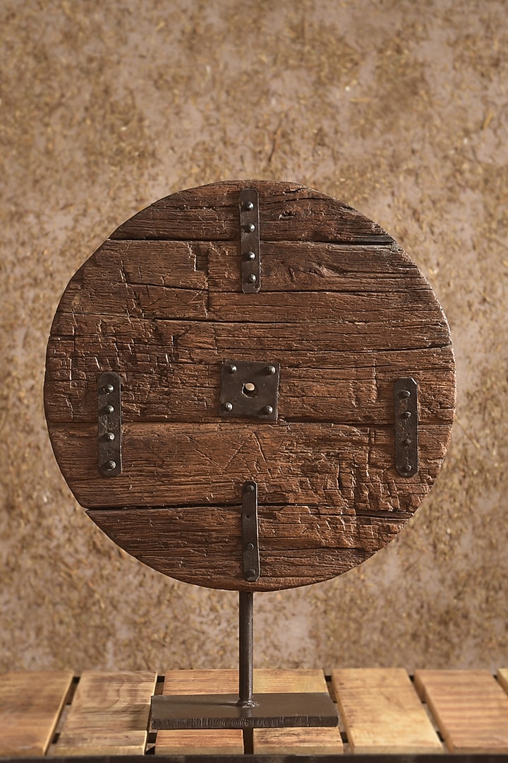 Brown Reclaimed Wood Vintage Showpiece by Artisans Rose at Pernia's Pop Up Shop