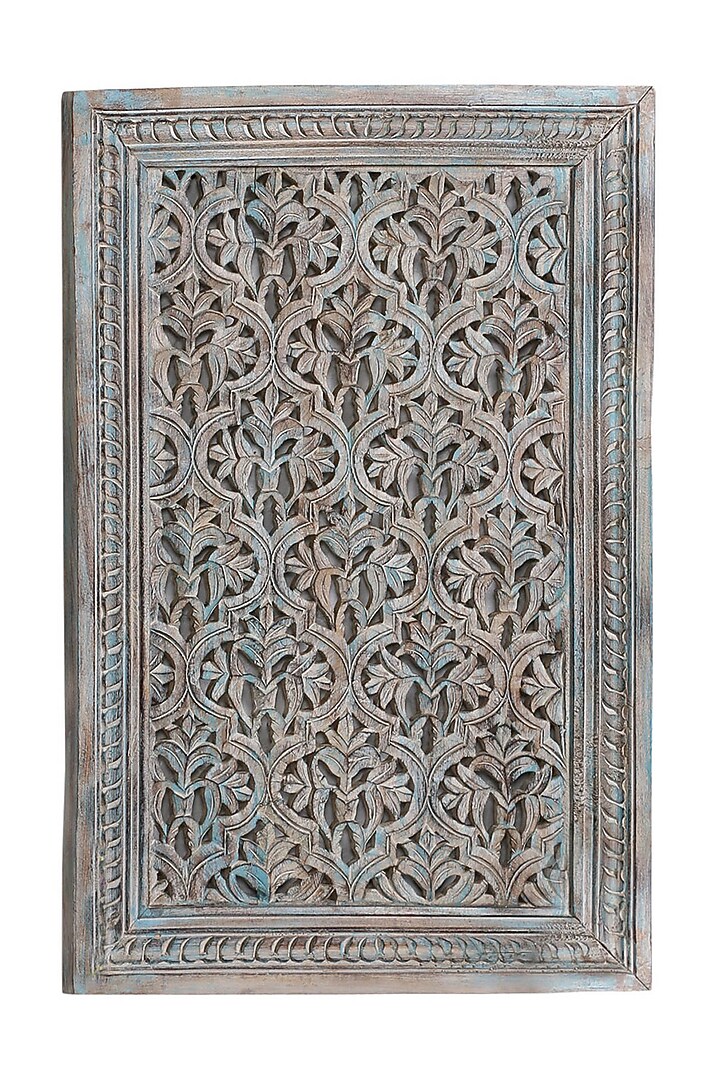 Blue Wooden Wall Art by Artisans Rose at Pernia's Pop Up Shop