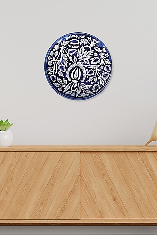 Blue & White Ceramic Wall Decor by Artisans Rose