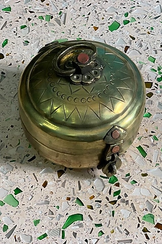 Gold Brass Utility Box by Artisans Rose
