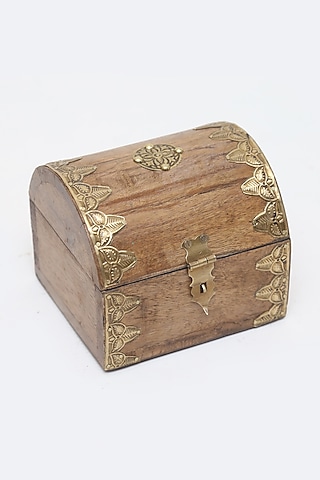 Brown Mango Wood Utility Box by Artisans Rose