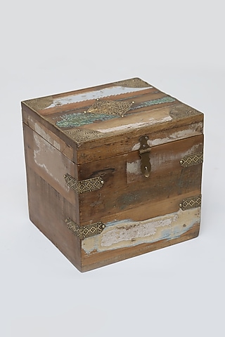 Brown Mango Wood Utility Box by Artisans Rose