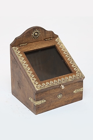 Brown Brass Utility Box by Artisans Rose