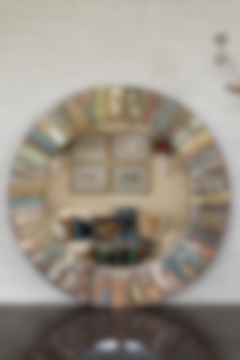 Multi-Colored Glass Wall Mirror by Artisans Rose at Pernia's Pop Up Shop