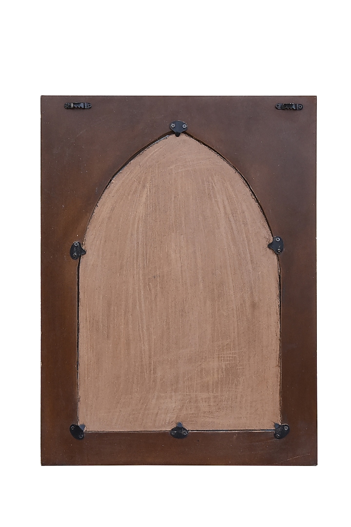 Off-White Brass Wall Mirror by Artisans Rose at Pernia's Pop Up Shop