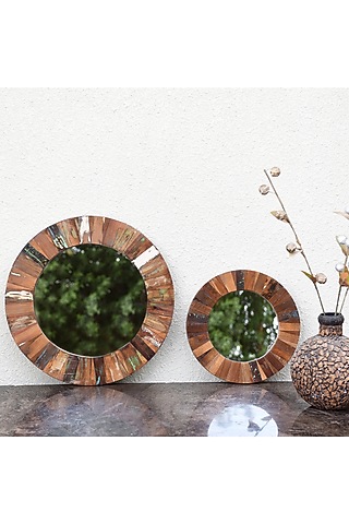 Multi-Colored Glass Wall Mirror by Artisans Rose