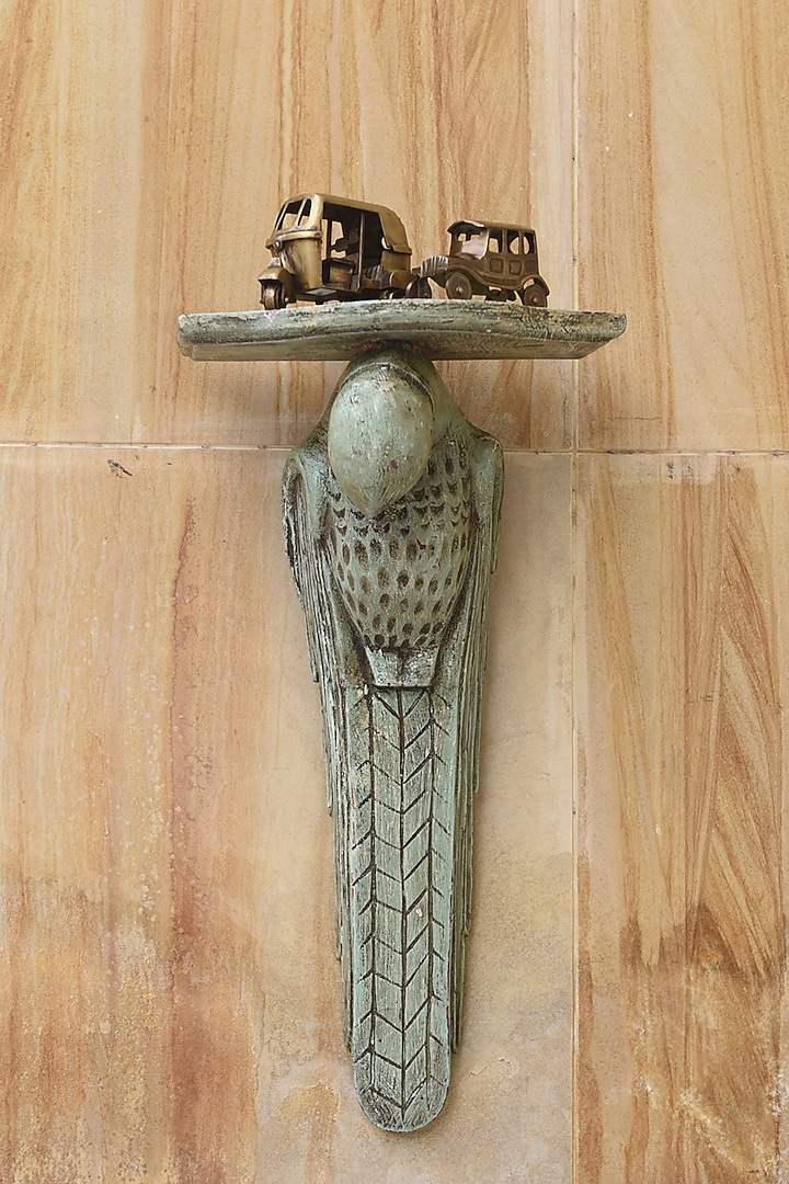 Olive Green MDF Wall Rack by Artisans Rose at Pernia's Pop Up Shop