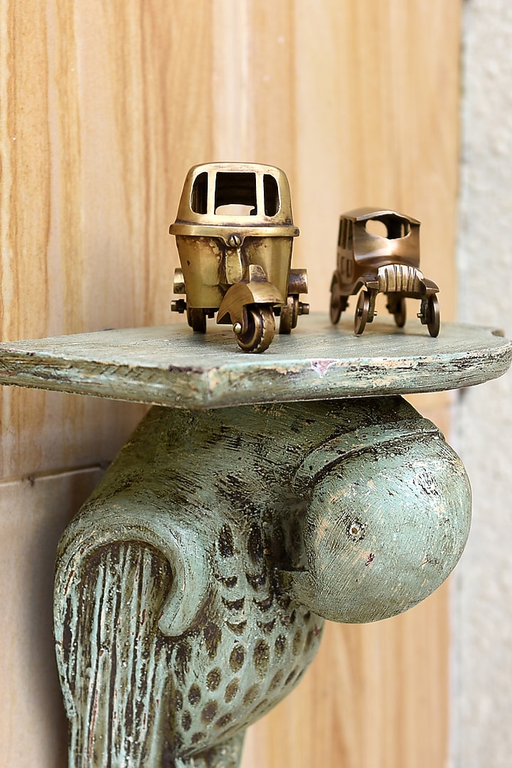 Olive Green MDF Wall Rack by Artisans Rose at Pernia's Pop Up Shop