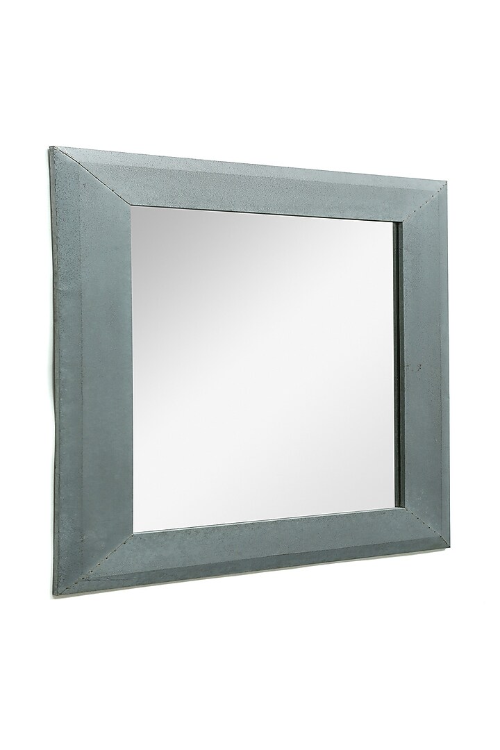 Grey Wood Wall Mirror by Artisans Rose at Pernia's Pop Up Shop