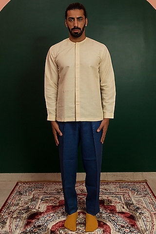 Off-White Hemp Cotton Shirt by Artless