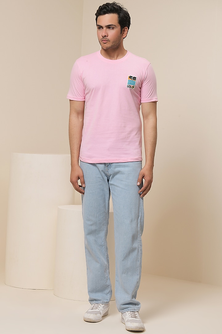 Pink Cotton Linen T-Shirt by Artless