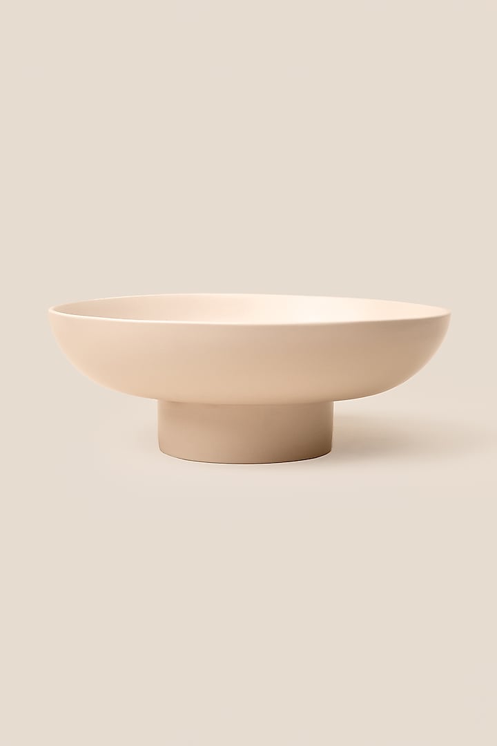 Ivory Stoneware Giaia Pedestal Planter (Large) by ARTISAN LAB at Pernia's Pop Up Shop