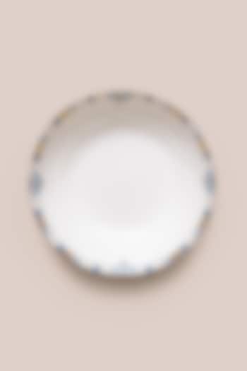 White & Blue Bone China Serving Bowl by ARTISAN LAB at Pernia's Pop Up Shop