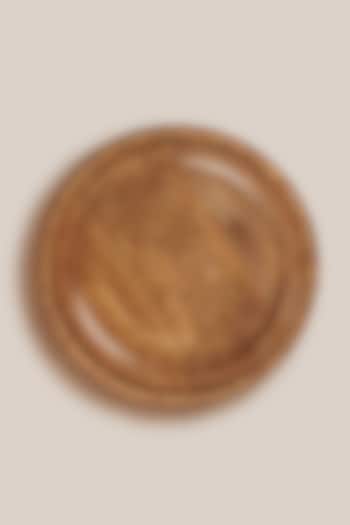 Brown Mango Wood Perola Charger Plate by ARTISAN LAB at Pernia's Pop Up Shop