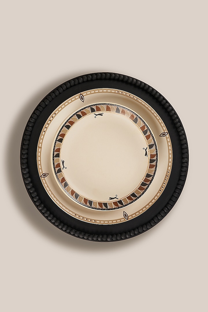 Black Mango Wood Perola Charger Plate by ARTISAN LAB at Pernia's Pop Up Shop