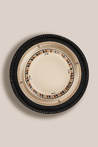 Black Mango Wood Perola Charger Plate by ARTISAN LAB