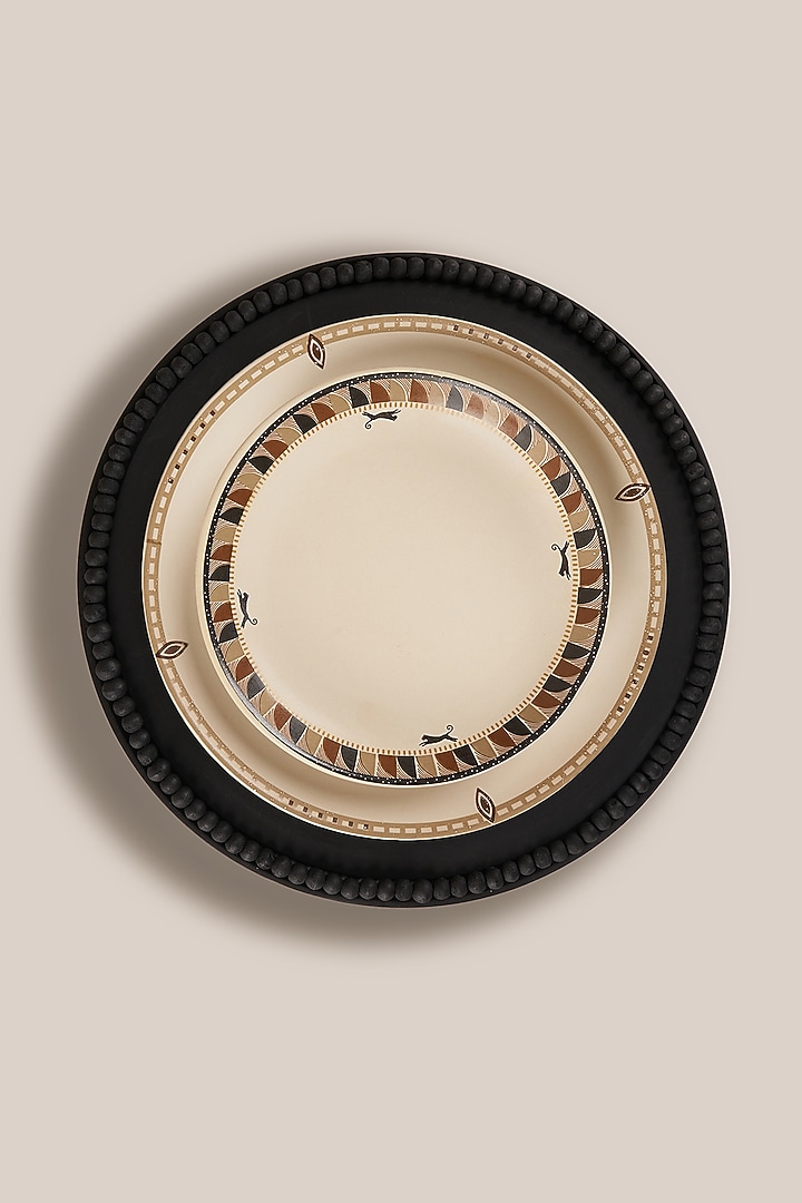 Black Mango Wood Perola Charger Plate by ARTISAN LAB at Pernia's Pop Up Shop